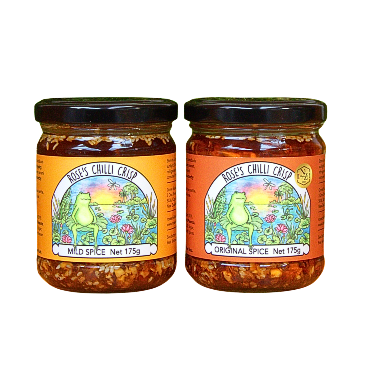 Rose's Chilli Crisp Duo - Mild and Original Spice 175g