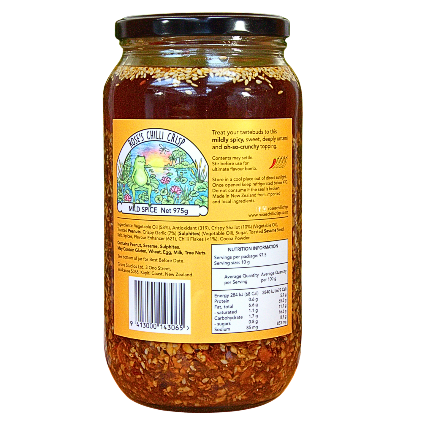 Rose's Chilli Crisp Mild Spice 975g🌶️