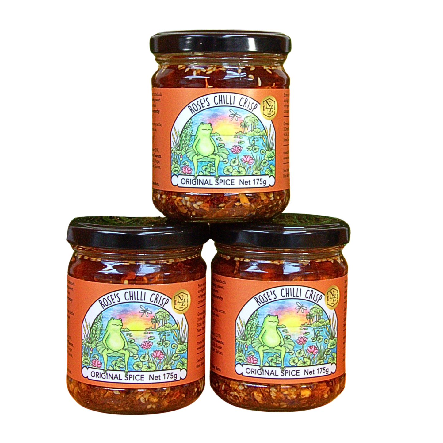 Rose's Chilli Crisp 175g Original Spicy Trio 🌶️🌶️🌶️