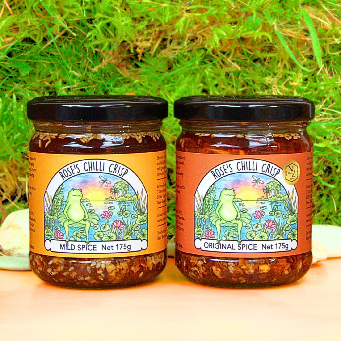 Rose's Chilli Crisp Duo - Mild and Original Spice 175g